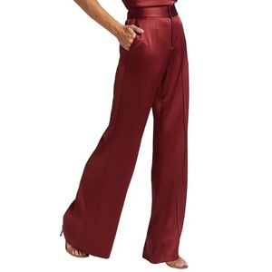 Alice and Olivia satin high waisted pants